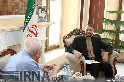 Amir Abdollahian en la reunión con el embajador de Palestina Irán mantendrá asesoría militar en Siria y apoyo a la resistencia palestina
